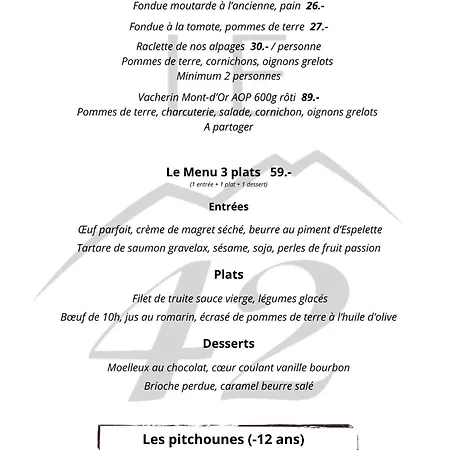 Le White - Le 42 Restaurant Hotel Champéry